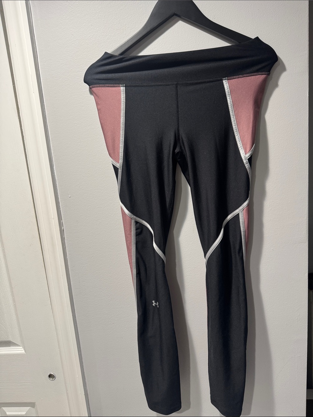Under Armour Black and Mauve Performance Leggings